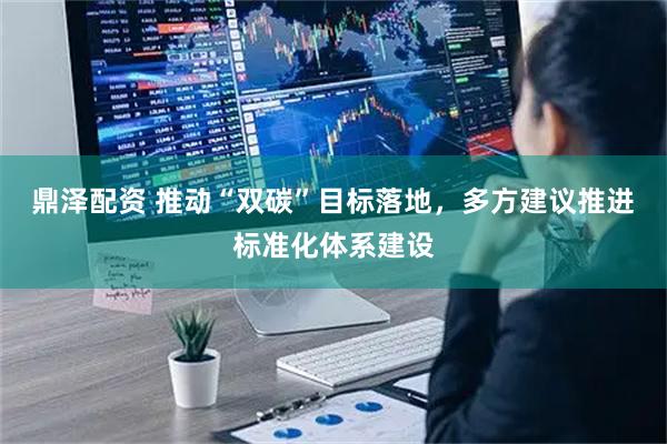 鼎泽配资 推动“双碳”目标落地，多方建议推进标准化体系建设