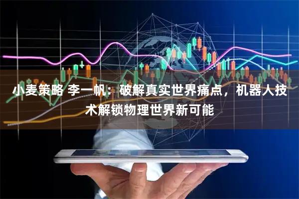 小麦策略 李一帆：破解真实世界痛点，机器人技术解锁物理世界新可能